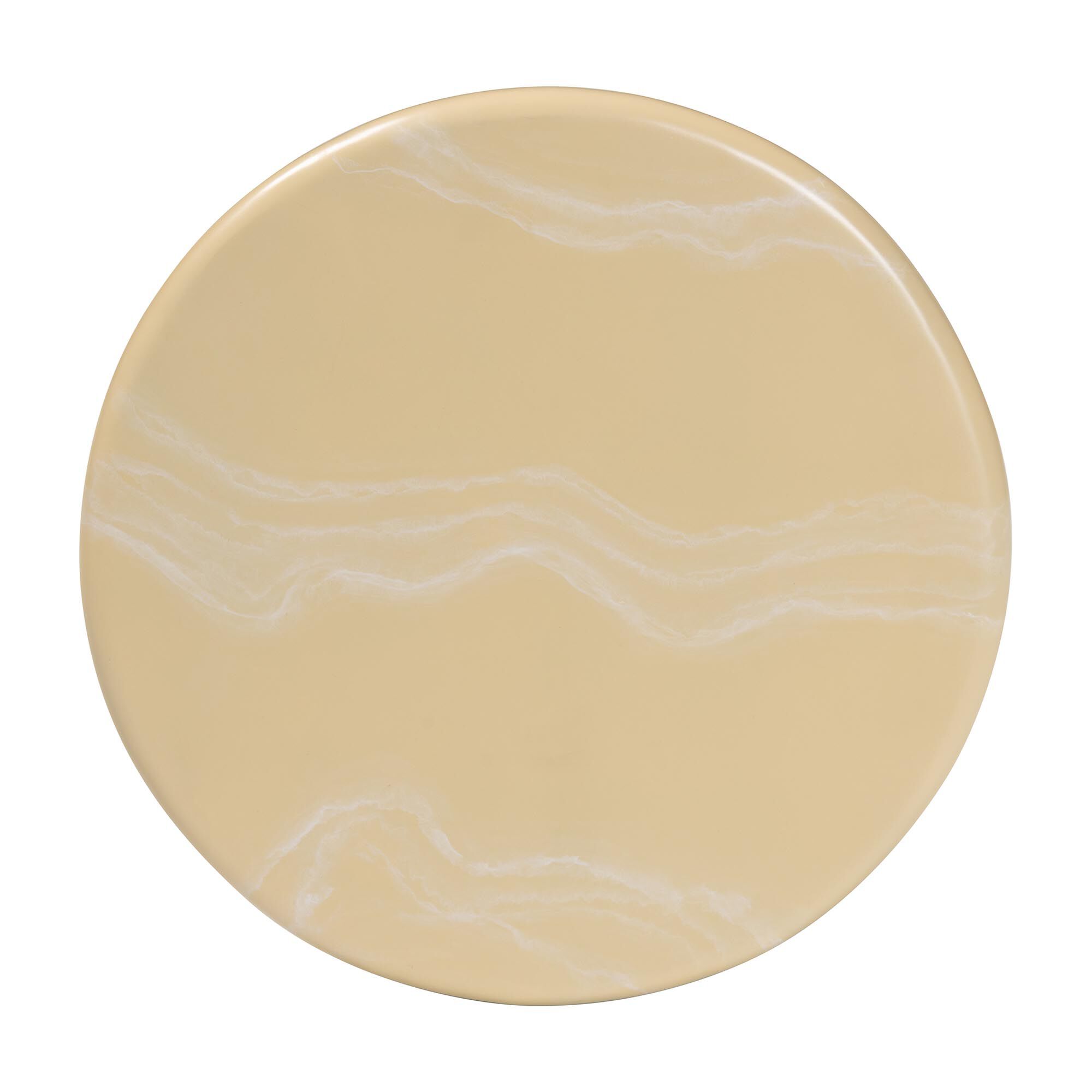Aponi Marbled Resin End Table, CREAM, alternate image number 4