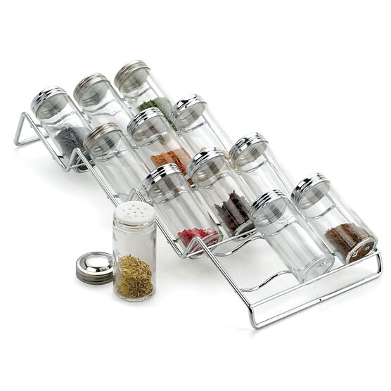 In-Drawer Spice Rack with 12 Jars and Labels, , on-hover image number null