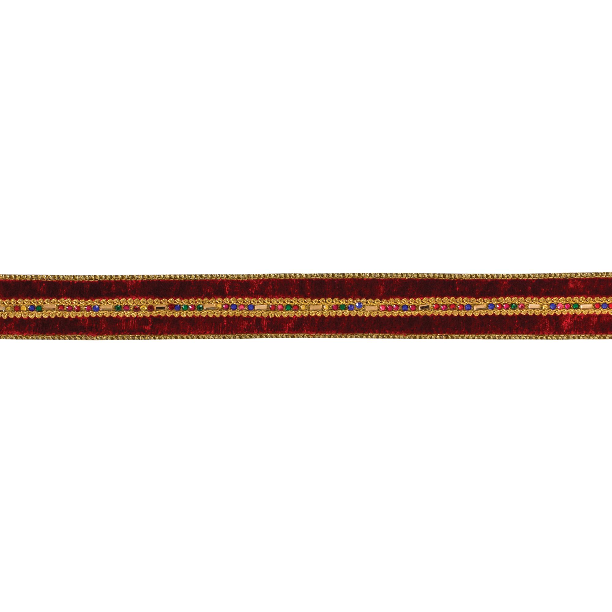 Red and Gold Ribbon 1.5" x 10 yds.