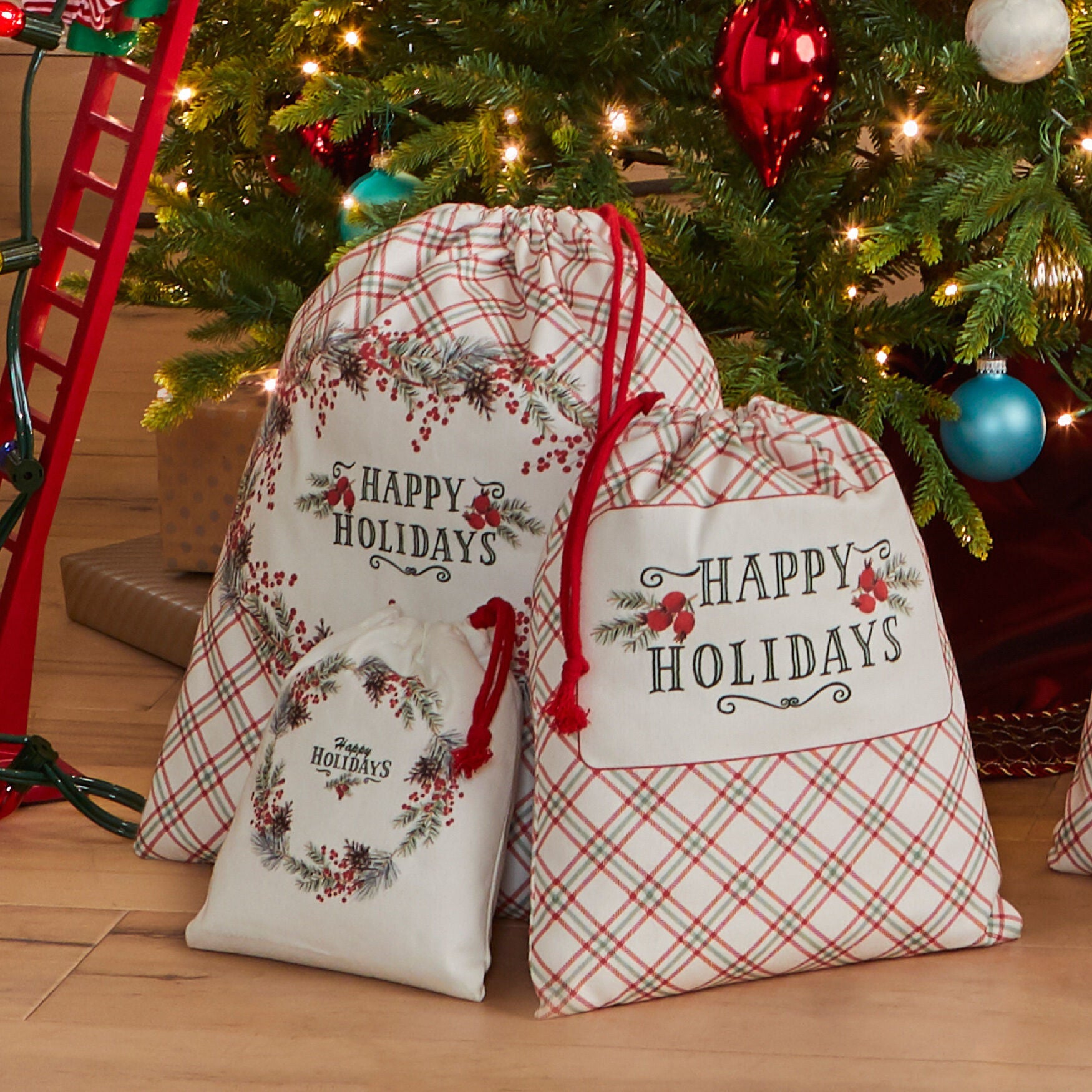 Canvas christmas bags online
