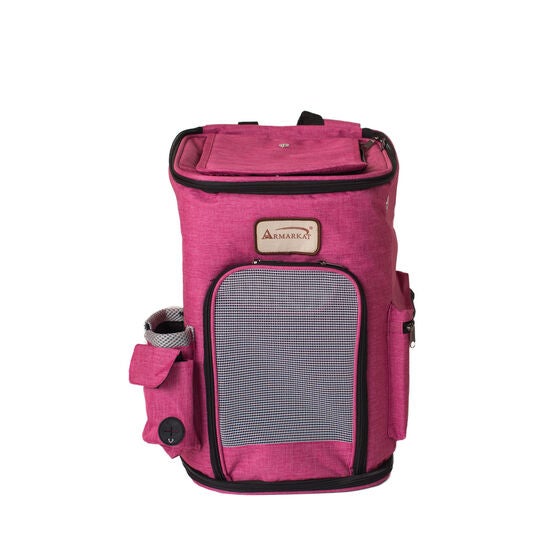 Pet Backpack Pet Carrier In PInk and Gray Combo, , alternate image number null