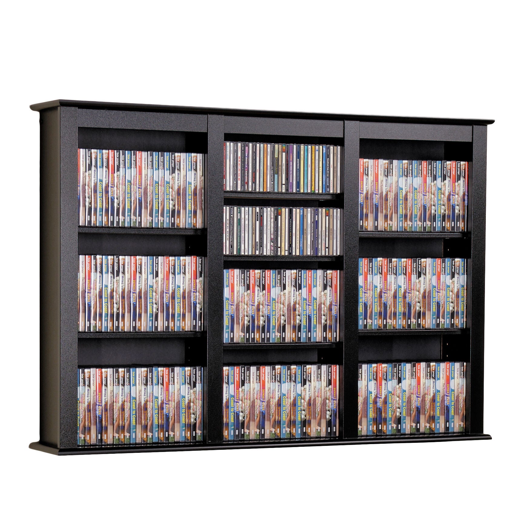 Multimedia wall mounted store media storage