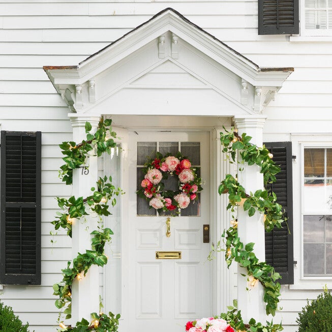 Veranda Peony Wreath, , on-hover image number 1