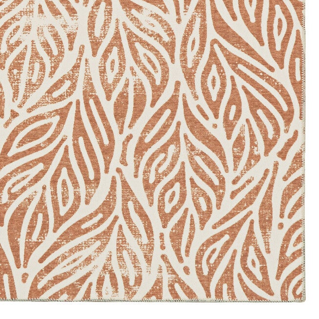 Washable Leona Ivory/Rust Rug, , alternate image number null