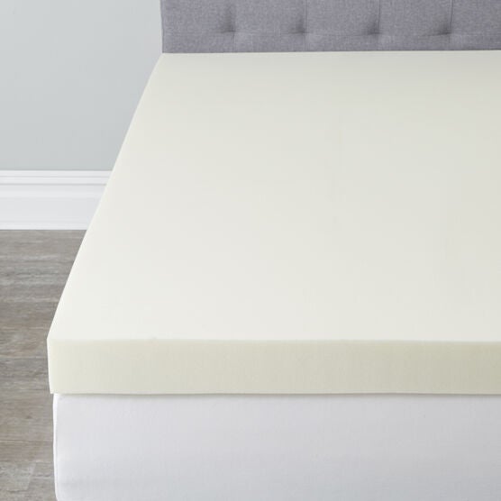 4" Thick Visco Elastic Memory Foam Mattress Topper, NATURAL, hi-res image number null
