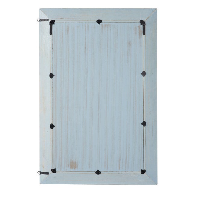 White Wood Farmhouse Wall Mirror, , alternate image number null
