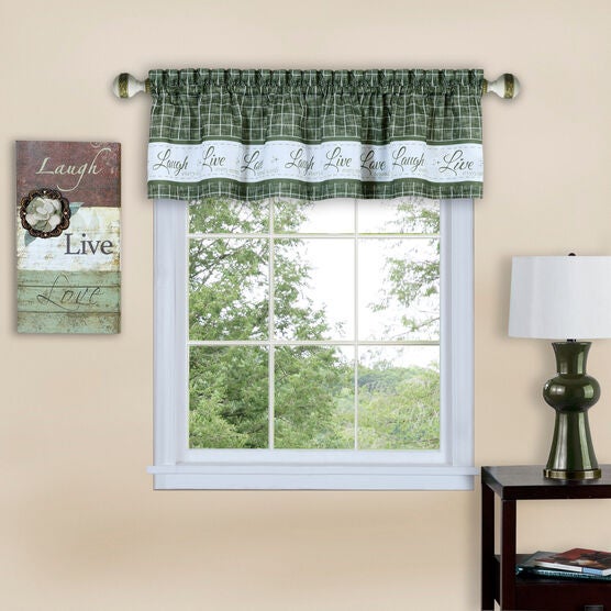 Live, Love, Laugh Window Curtain Valance - 58x14, , alternate image number null