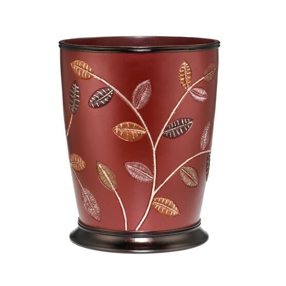 Aubury Waste Basket, BURGUNDY