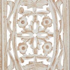 Cream Traditional Floral Mango Wood Wall Décor, , alternate image number null