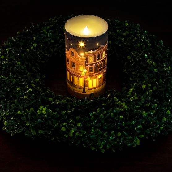 Main Street Fiber Optic & LED Candle, , alternate image number null