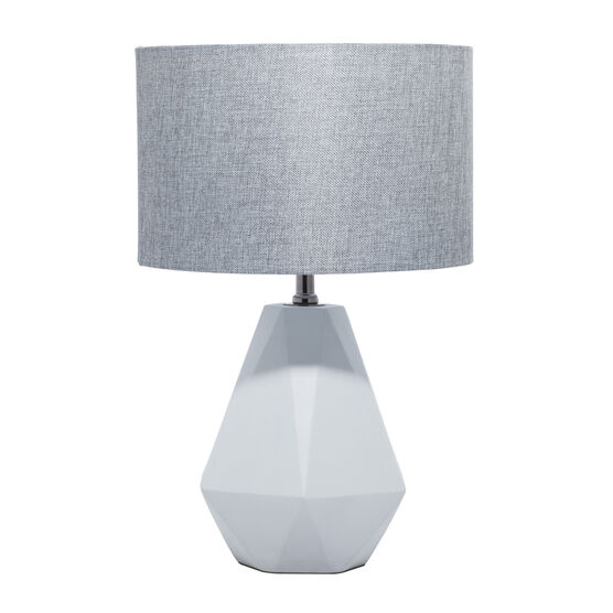 Light Grey Ceramic Transitional Table Lamp, , alternate image number null