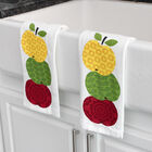 Pigment Print Dual Woven Kitchen Towel, Two Pack, , alternate image number null