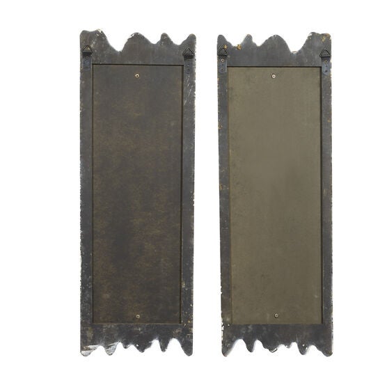 Set Of 2 White Wood Rustic Wall Décor, , alternate image number null