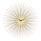 Gold Metal Contemporary Wall Clock, GOLD, hi-res image number null