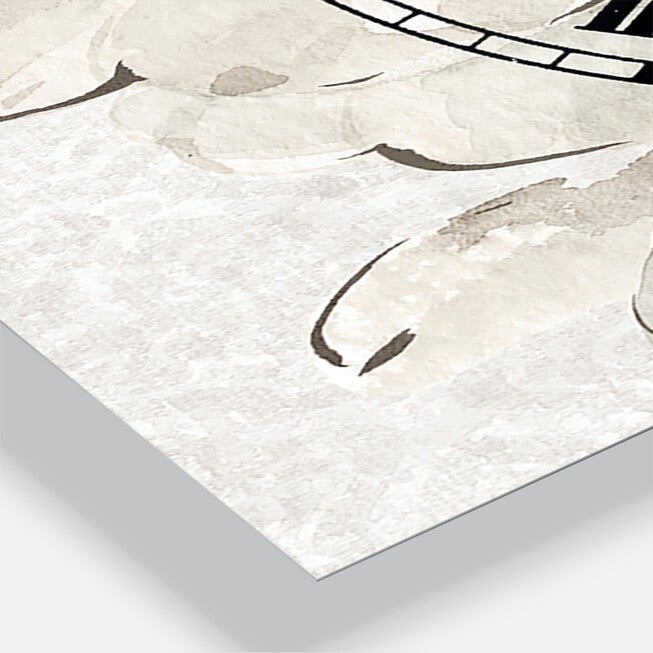 Indigold Grey Peonies I Traditional Multipanel Wall Clock, , alternate image number 2