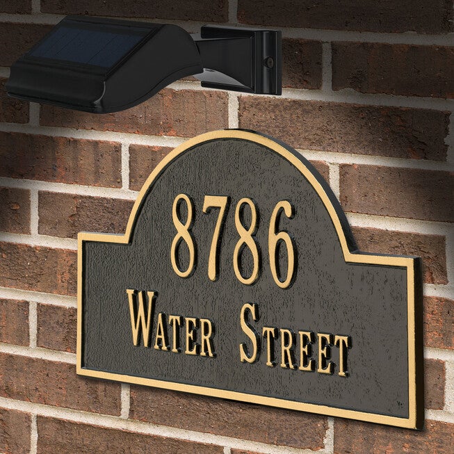 Illuminator Solar Address Lamp , , on-hover image number 1