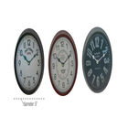 Set Of 3 Multi Colored Metal Wall Clock, , alternate image number null