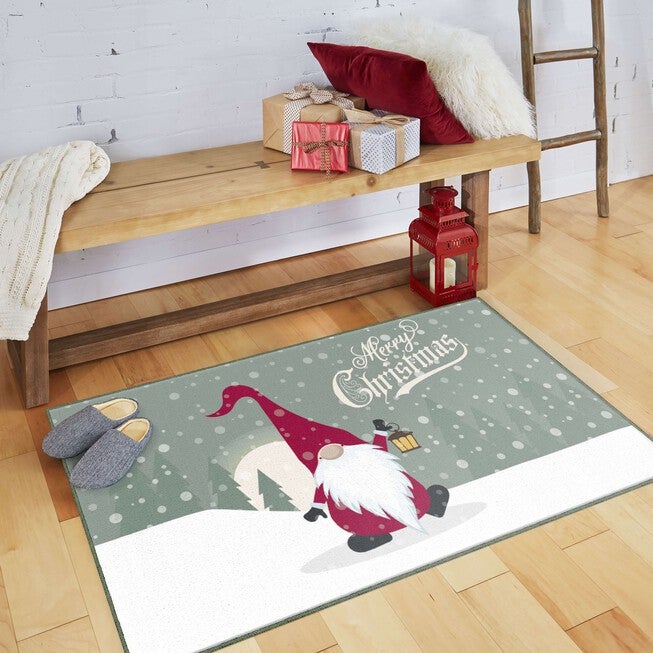 Merry Gnome Multi Kitchen Rug, , alternate image number null