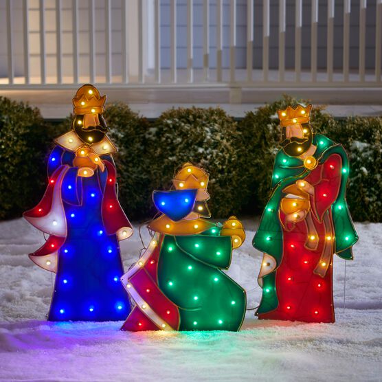 Set Of 3 Wise Men Yard Decor Christmas Brylane Home