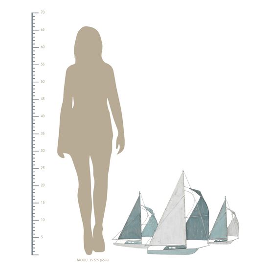 Metal Sailboats Wall Decor, , alternate image number null