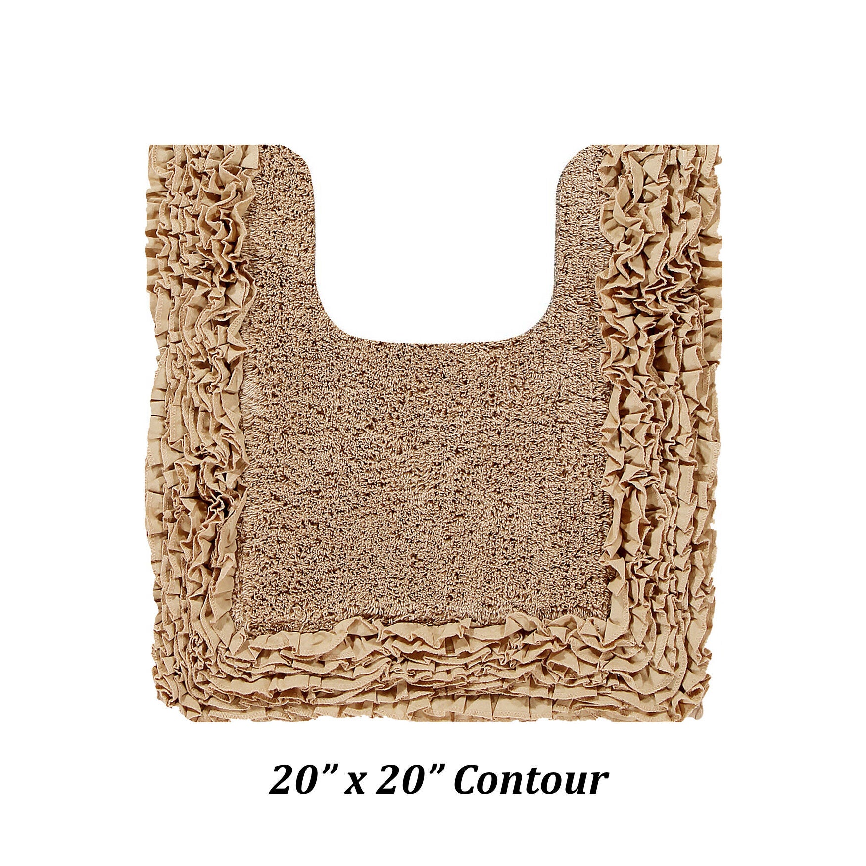 Shaggy Border Bath Rug Mat, 3 Piece Set, (17 inches X 24 inches | 20 inches X 20 inches | 21 inches X 34 inches), , alternate image number 2