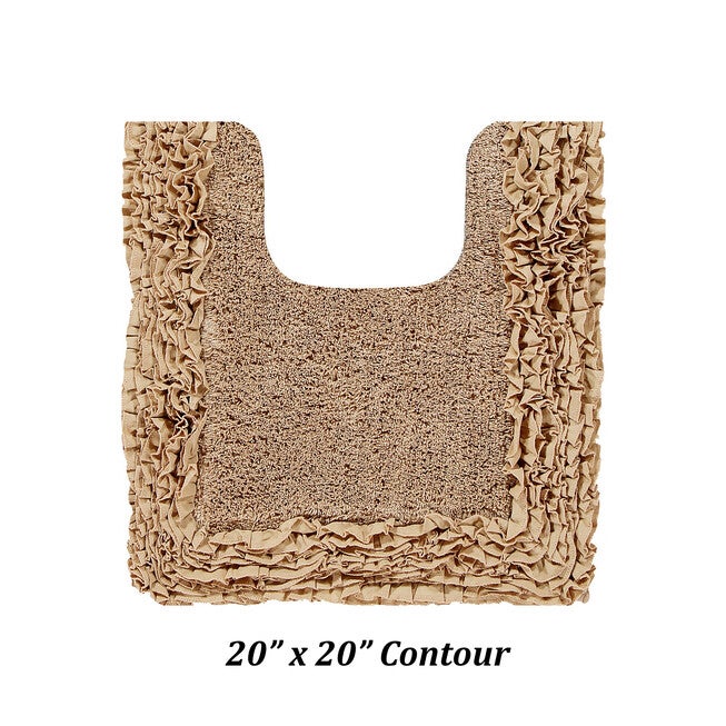 Shaggy Border Bath Rug Mat, 3 Piece Set, (17 inches X 24 inches | 20 inches X 20 inches | 21 inches X 34 inches), , alternate image number 2