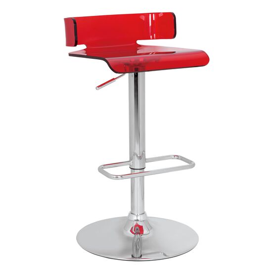 Swivel Adjustable Stool (1Pc), RED CHROME, hi-res image number null