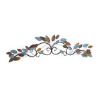 Multi Colored Metal Traditional Floral Wall Decor, , alternate image number null