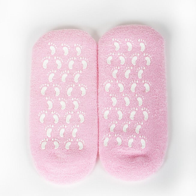 Orchid Spa Moisture Socks-1 Pack, PINK, hi-res image number null