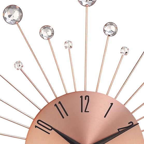 Copper Metal Glam Wall Clock, , alternate image number null