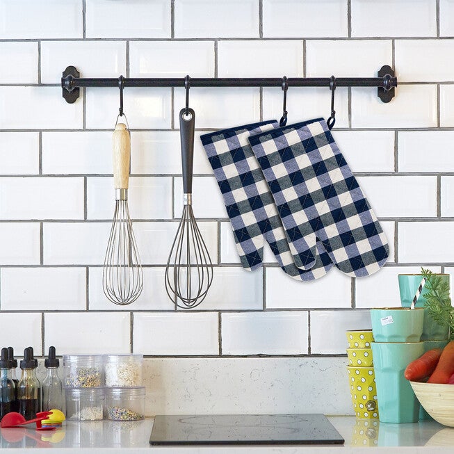 Buffalo Check Oven Mitt 7-in x 13-in - Set of Two, , alternate image number 7