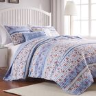 Betty Lace Embellished Quilt And Pillow Sham Set, WHITE, hi-res image number null