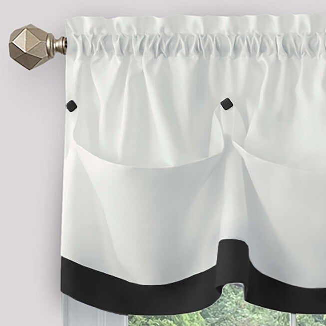 Lana Window Curtain Tier Pair And Valance Set, , on-hover image number null