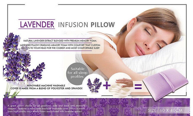 Aromatherapy Infused Pillow Lavender, LAVENDER, alternate image number null