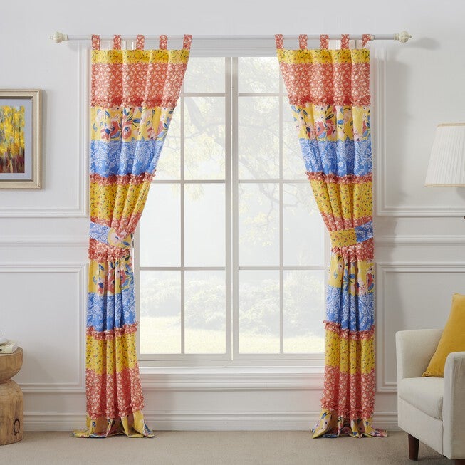 Greenland Home Fashions™ Skylar Window Curtain Panels, Set of 2, CALICO, alternate image number 2