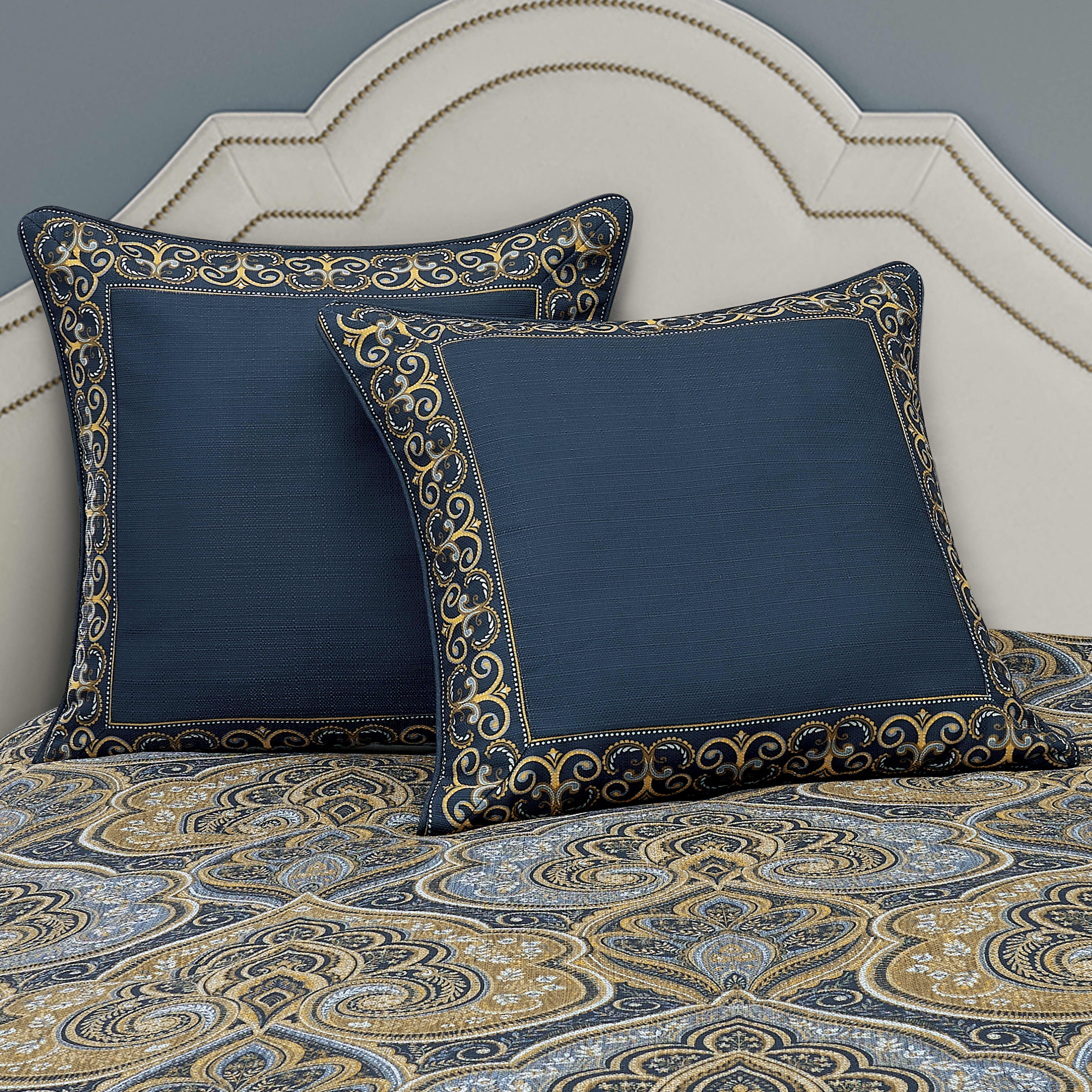 Messina Navy Euro Sham, NAVY, alternate image number null