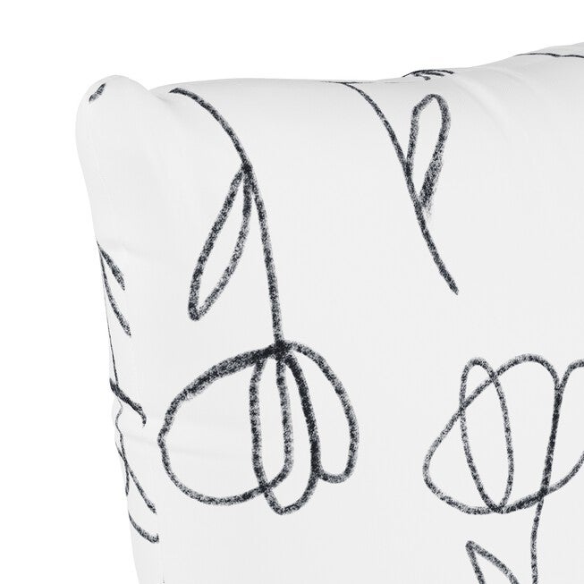 Contoured Tulips Fluffed Polyester 18 inchesSq. Pillow, , alternate image number null