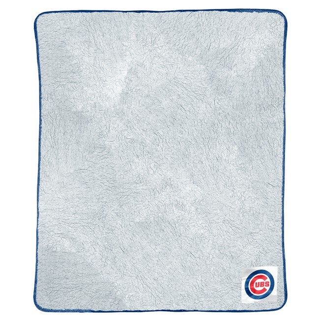 Cubs Patch Two Tone Sherpa Throw, MULTI, hi-res image number null