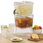 3 Gallon Stacking Beverage Dispenser, CLEAR, hi-res image number null