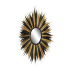 Black Boho Style Sea Grass Wall Mirror, BLACK, hi-res image number null