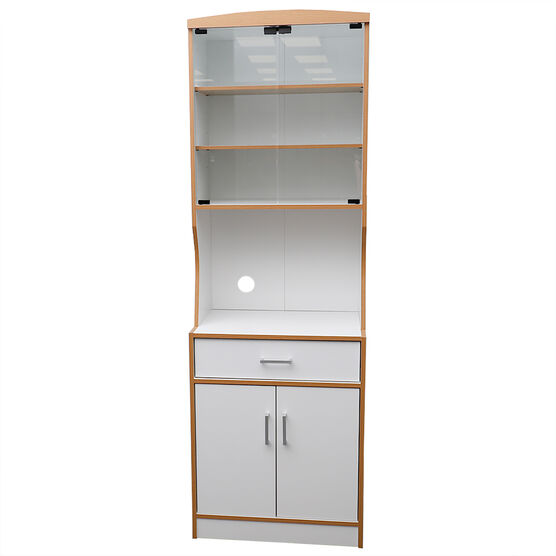 Home Basics Large Wood Microwave Cabinet, , alternate image number null