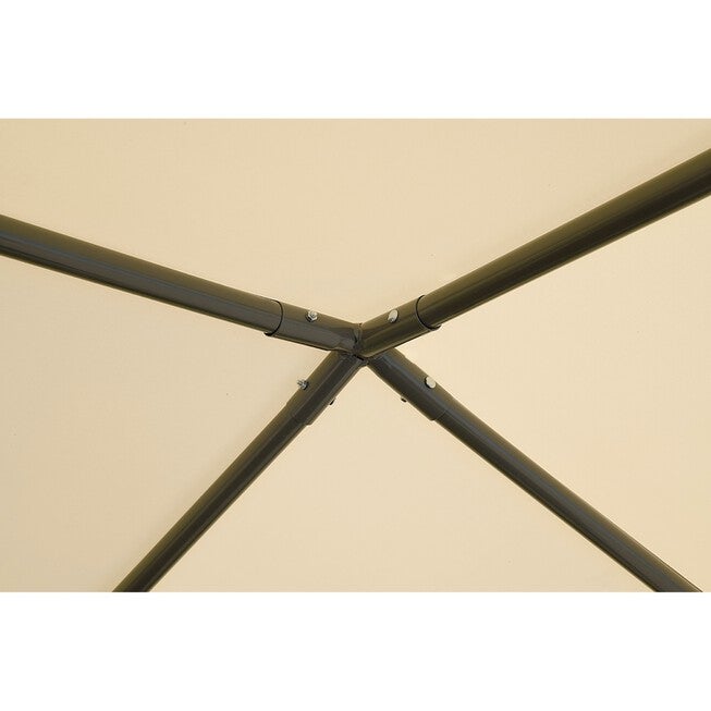 10x10 Pacifica Gazebo Canopy Charcoal Frame and Marzipan Tan Cover, , alternate image number 5