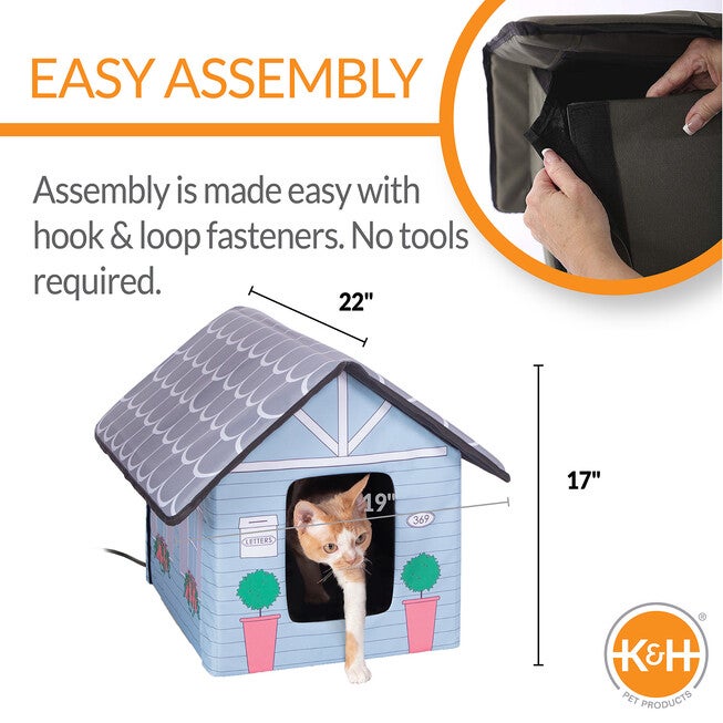 Outdoor Heated Pet House Cottage, , on-hover image number 1