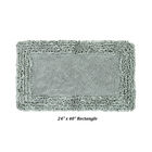 Shaggy Border Bath Rug Mat, 24" X 40", SAGE, hi-res image number null