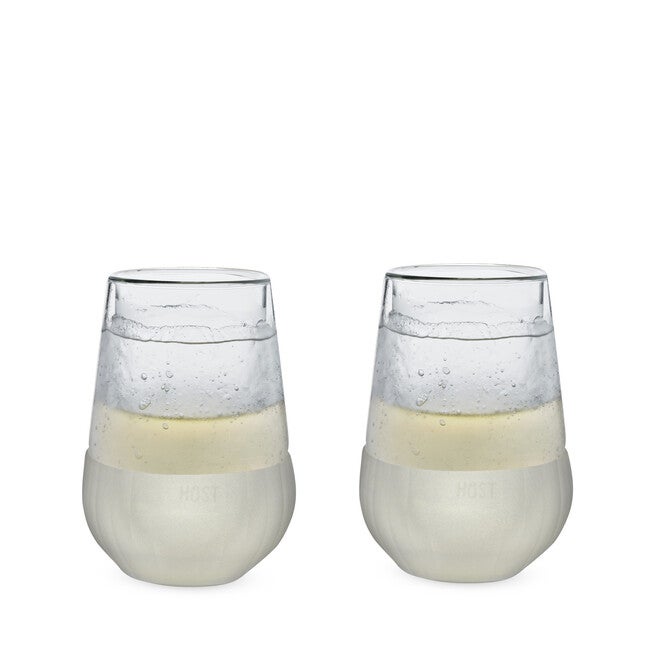 Glass Freeze Wine Glass (Set Of Two) By, CLEAR, hi-res image number null