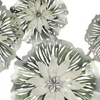 Grey Metal Eclectic Floral Wall Decor, , alternate image number null