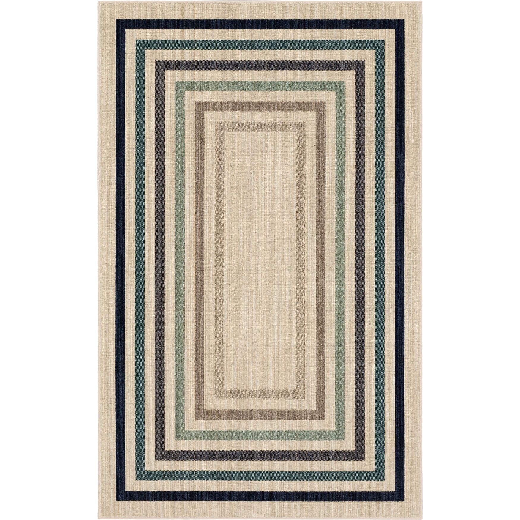 Contemporary Forsyth Park Area Rug, Beige | Brylane Home