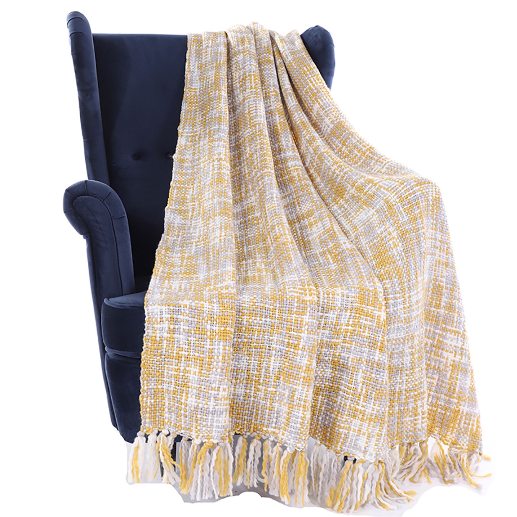 Ochre throws best sale for sofas