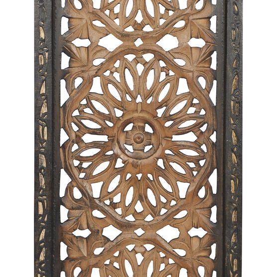 Set Of 2 Brown Wood Traditional Wall Décor, , alternate image number null