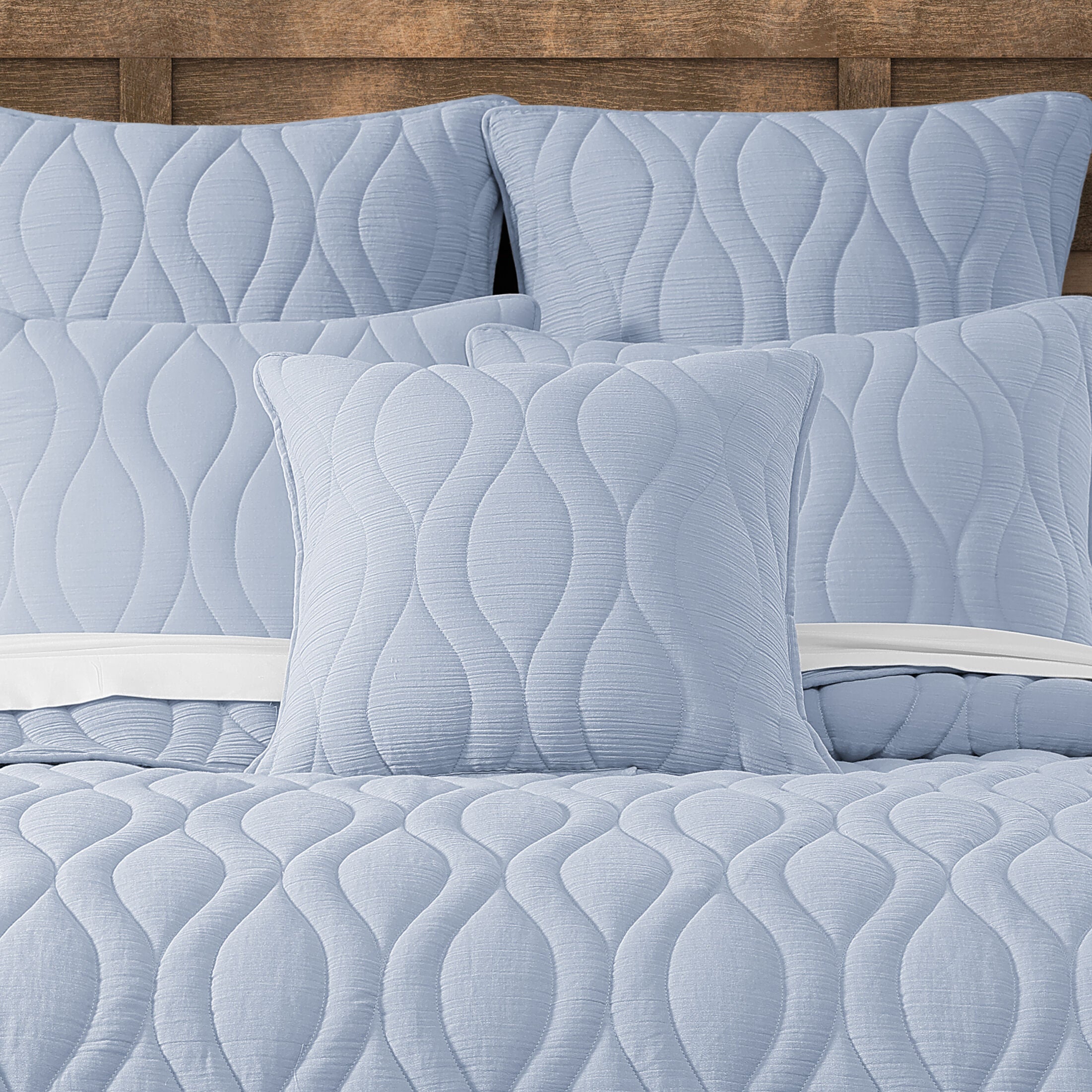 COVE 20" SQUARE QUILTED DECORATIVE THROW PILLOW